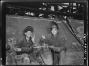 Electric welders on a Liberty ship