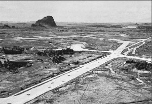 Photograph of Liuchow airfield in the final stages of the war