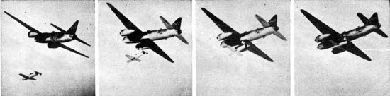 Photographs of Okha being launched from aircraft