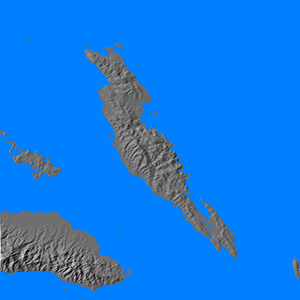 Relief map of Malaya