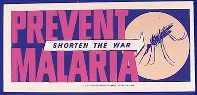 Poster admonishing malaria discipline