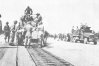 Army engineers laying Hessian mat