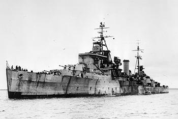 Photograph of Minotaur-class light cruiser