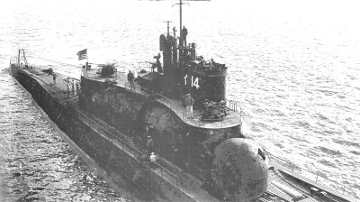 Photograph of modified A class submarine
