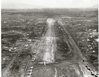 Photograph of Myitkyina airstrip in September 1944