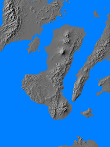 Digital relief map of Negros