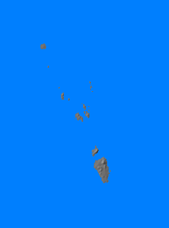 Digital relief map of Nicobar Islands