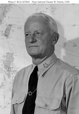 Phogograph of Fleet Admiral Chester Nimitz