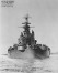 Stern view of North Carolina-class battleship