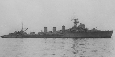 Photograph of Kitakami, an Oi-class torpedo cruiser