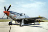 Photograph of P-51 Mustang from front