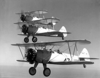 Photograph of PT-17 trainers