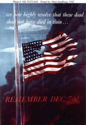Propaganda poster
      invoking the Pearl Harbor attack