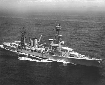 Photograph of
                  Pensacola-class heavy cruiser