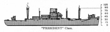 Schematic diagram of President class transport