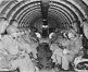 Photograph of paratroops embarked in transport aircraft