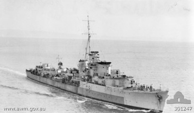 Photograph of Quilliam-class destroyer