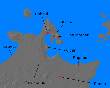 Relief map of
              Simpson Harbor