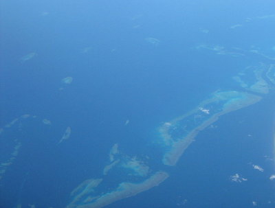 Aerial photograph of Great Barrier Reef