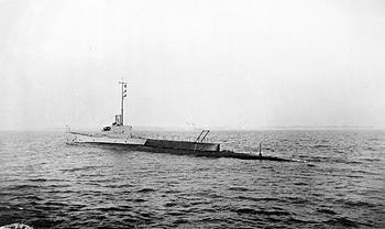 Photograph of a River-class submarine