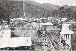 Photograph of Mt. Read mine ca. 1900