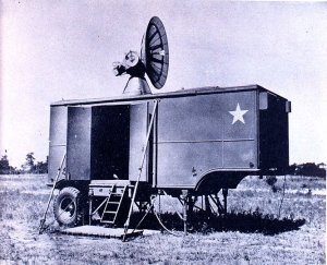 Photograph of deployed SCR-584 radar