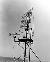 Photograph of SC
        search radar antenna