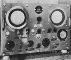 Photograph of SF radar console