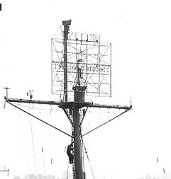 Photograph of SK naval radar