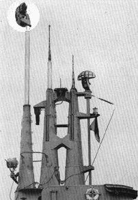 Photograph of SD air warning radar antenna