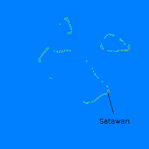 Digital relief map of Satawan