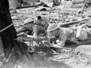 Photograph of Australian soldier with PIAT