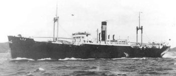 Photograph of repair ship Shoei Maru prior to conversion