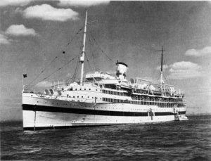 Photograph of hospital ship Solace