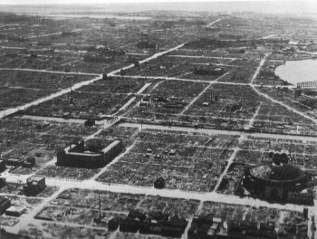 Photograph of Tokyo following firebombing