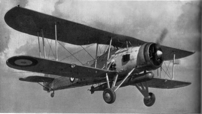Photograph of Fairey Swordfish torpedo bomber