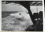 View from stern of Soryu during sea trials
