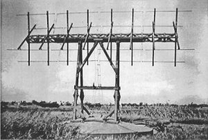 Photograph of Tachi-3 radar transmitter antenna