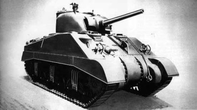 Photograph of M4 Sherman tank