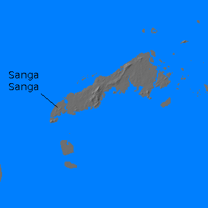 Relief map of Tawu Tawi