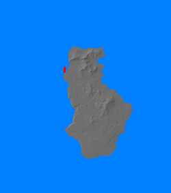 Digital relief map of Tokunoshima