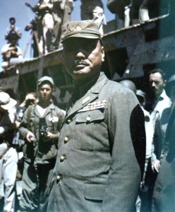 Photograph of Totsuka Michitaro at the surrender of Yokosuka