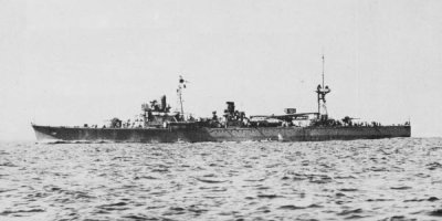 Photograph of Japanese minelayer Tsugaru