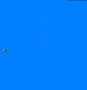 Relief map of Tuamotu Archipelago