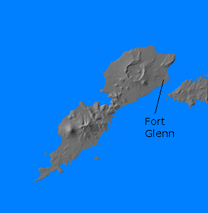 Digital relief map of Umnak