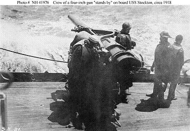 Photograph of U.S. 4"/50 gun