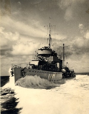 Photograph of Dutch destroyer Van Galen