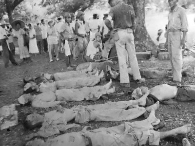 Photograph of Bataan Death March victims