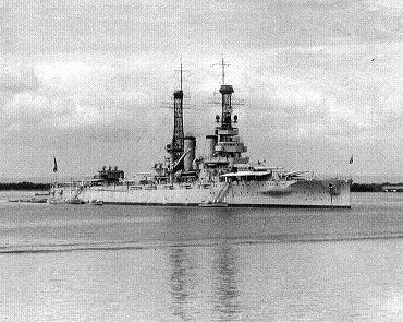 Photograph of battleship Arkansas