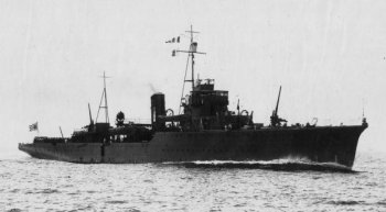 Photograph of Yaeyama, Japanese minelayer